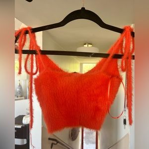 Skylar + Madison fuzzy crop top